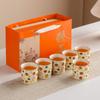 Ru kiln master cup, high-end personal ceramic tea cup, Kung Fu tea cup, business holiday souvenir