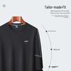 Men's Easy-Care Wrinkle-Resistant Round Neck Long-Sleeve Sweatshirt