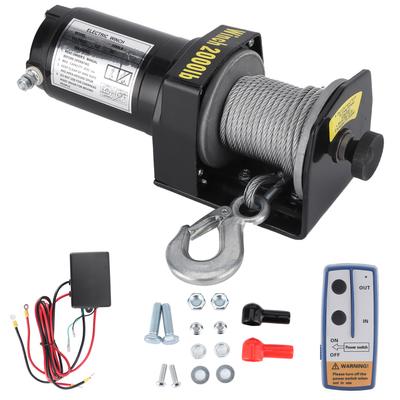 12V Elektrický naviják 2000 liber Nosnost Dálkové ovládání Vysoce účinný naviják pro ATV UTV Auto Nákladní auto