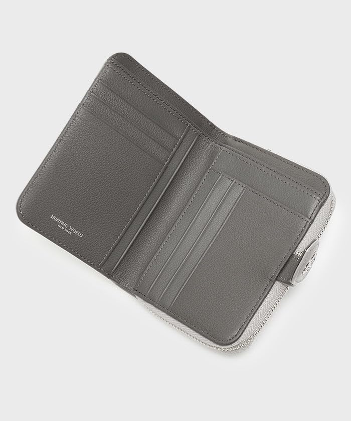 Hunting World Compact Gray Wallet, Viola,
