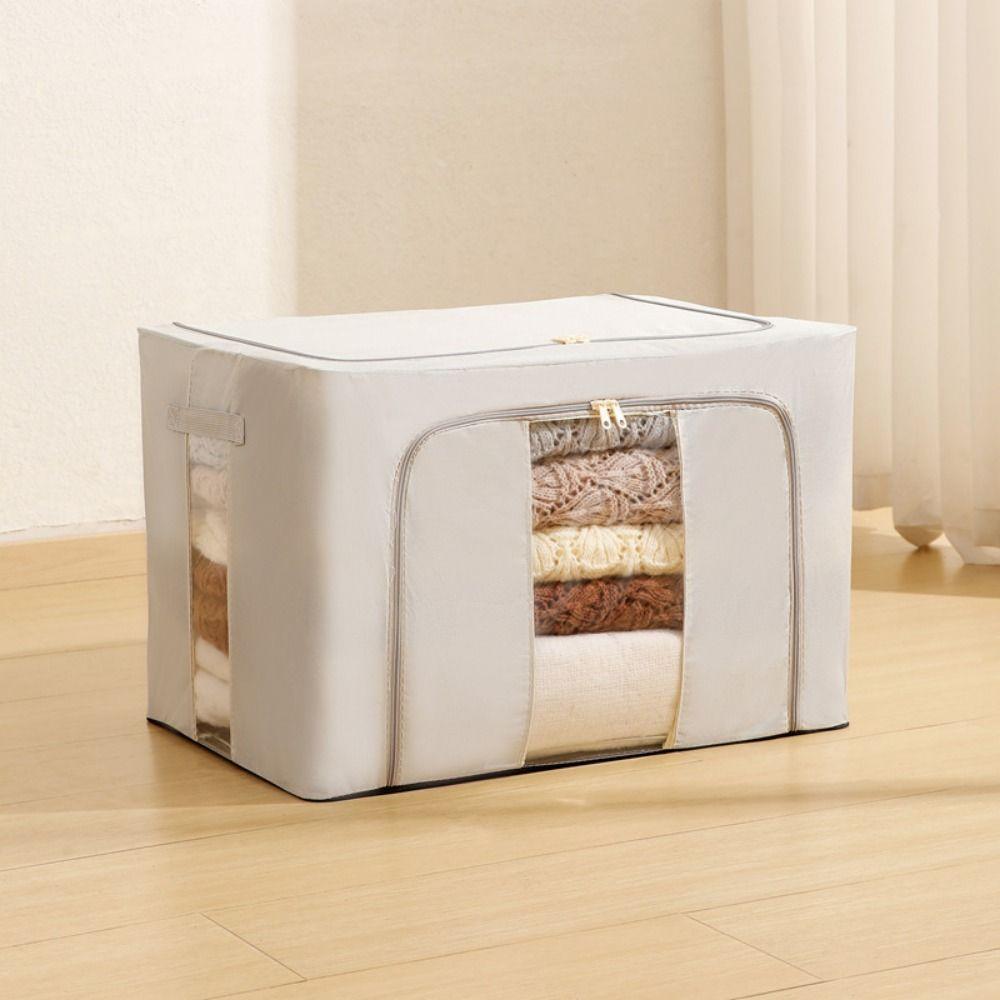 Large Capacity Closet Clothing Organizer Stackable Toy Storage Bins Fabric Storage Box  Wardrobe