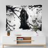 1 Piece Of Decorative Tapestry With A Hammer And Death Pattern Printed On It, Used For Dormitories, Living Rooms, And Gatherings
