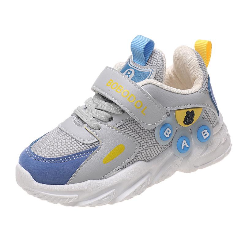 Girls cartoon boys shoes 2025 new spring and autumn mesh sports shoes primary school girls fashion classmates