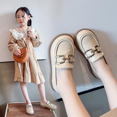 Spring and Summer Little Girl Fashion All-Matching Princess Single-Layer Shoes Girl Korean Style Soft Bottom Student Baby Shoes