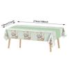 Easter Holiday Tablecloth Waterproof Rectangle Table Cover Decor Spring Party Dining Decorations for Kitchen Restaurant Picnic