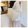Women's Large Woven Straw Tote Bag - 2025 Summer Beach & Fashion Bucket Style