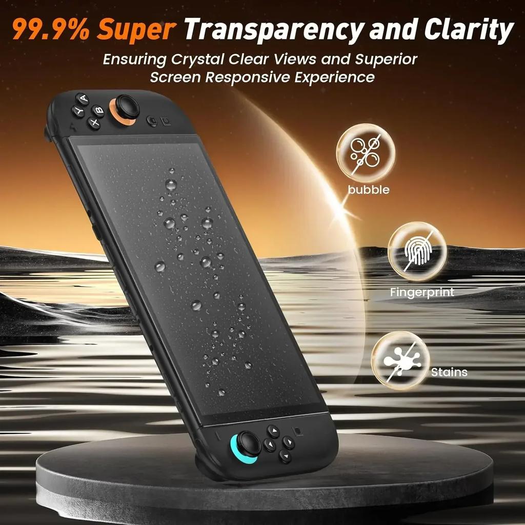 1/2/3PCS Tempered Glass For Switch 2 Screen Protector Anti-Scratch HD Clear Protective Film For Switch 2 Accessories