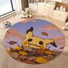 17 Styles Pokemon Cards Print Round Carpet Bedroom LivingRoom Mat Sofa Home Children's Room Decor Rug Free Shipping Holiday Gift