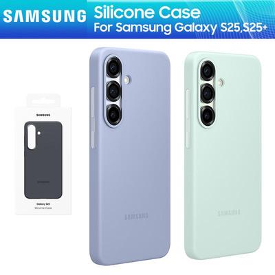 Samsung Originale Flüssigsilikonhülle für Samsung Galaxy S25 S25 Plus S25+ Seidig weiche Silikon-Handyschutzhülle