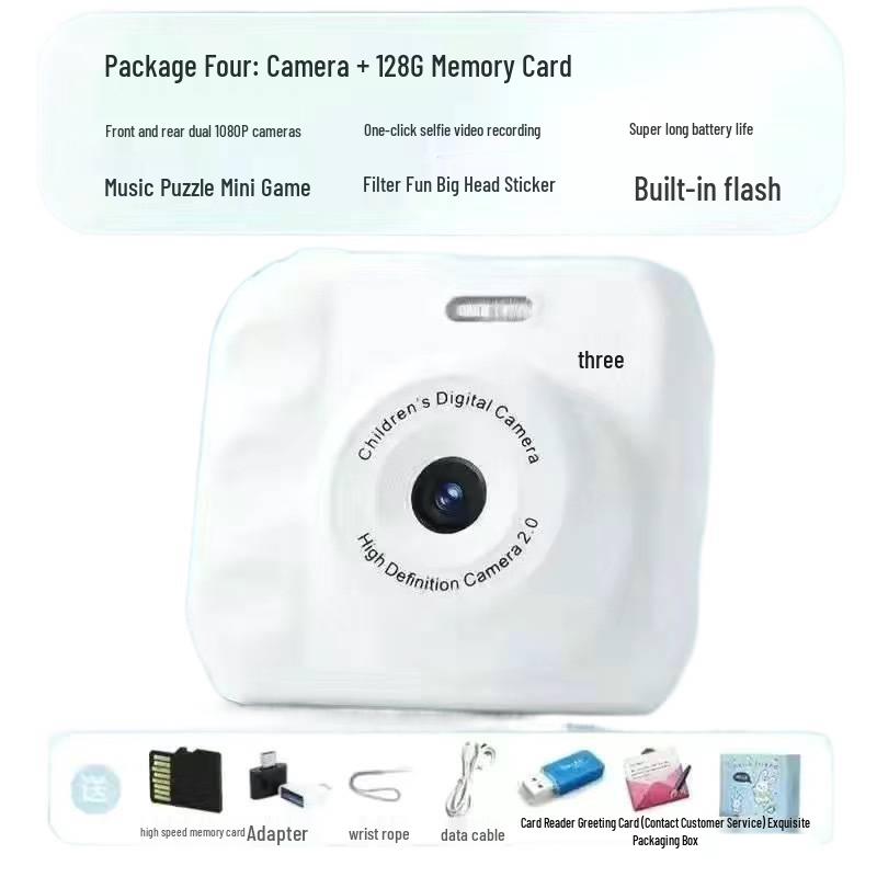 HD Dual Camera: Cute Instant Digital Camera for Students with Mobile Transfer & Color Photography