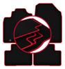 Velour Floor Mats with Red Edge For: Kia xCeed Crossover (2019-)