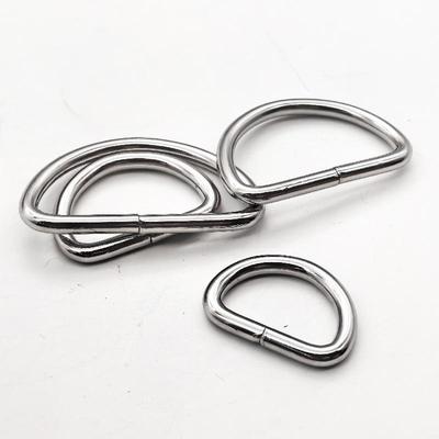 Metall-D-Ring-Schnalle für Taschen und Koffer: Halbkreisförmige Eisenbeschläge für Bekleidungszubehör