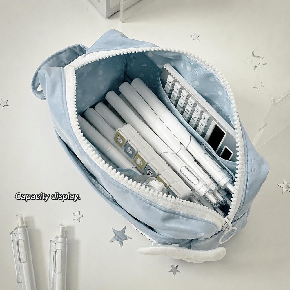 Large Capacity Pencil Pouch Handheld Stationery Bag Multi-functional Pencil Case  Students