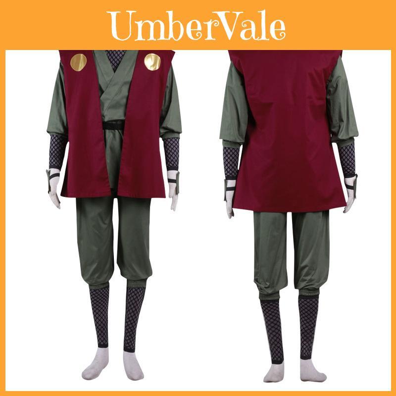 Naruto Jiraiya Cosplay Costume For Anime Role Play With Polyester Fabric For Halloween