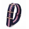 Rose Gold Buckle Nylon Watch Strap - Canvas Replacement for DW Watches