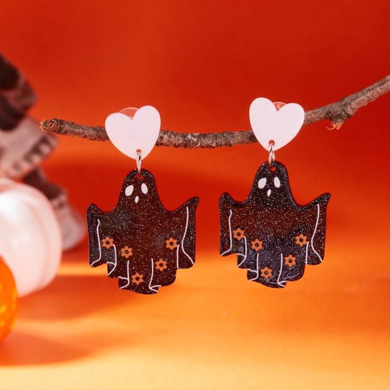 Stylish Acrylic Dangle Earrings For Costume Event Halloween Theme Accessories for Women Holiday Jewelry