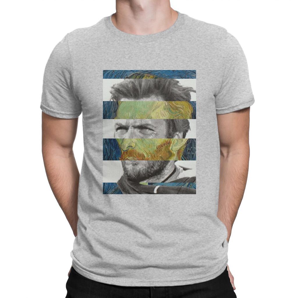 Vincent Van Gogh Post-Impressionist Painter Man TShirt Self Portrait Clint Eastwood Individuality T Shirt Original New Trend