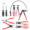 Carbon Steel Oil Pipe Curved Tube Hose Pliers Clamps Car Repair Tool Kit Set