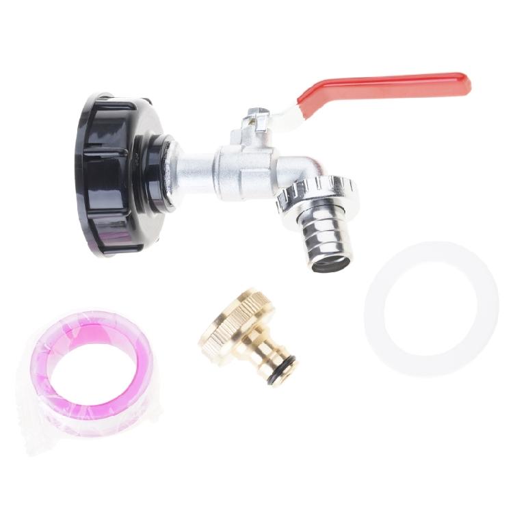 

IBC Tank Adapter IBC Tank Fittings S60X6 Thread Connector with 1/2” 3/4 Brass 1