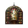 Halloween Suncatcher Stained Glass Window Hanging Sun Catcher Acrylic Ghost Plant Bookshelf Decoration for Window Wall Art Decor