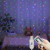 New LED Curtain Atmosphere String Lights with Remote Control Bedroom Holiday Wedding Birthday Christmas Decoration Fairy Lights