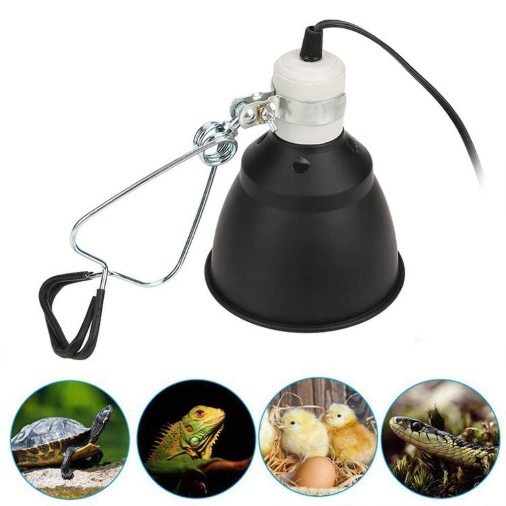 Black Pet Light Bulb Bracket 110-240V UVB Reptile Lamp Reptile Heating Lamp  Reptile Terrarium