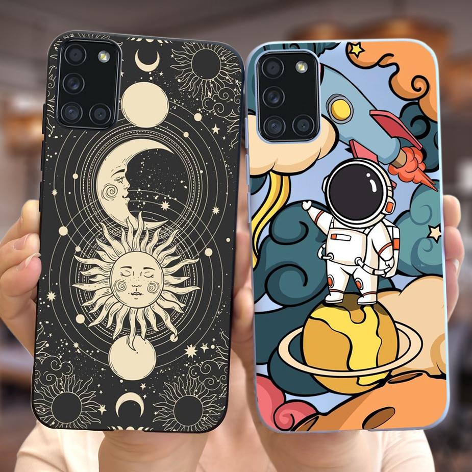 For Samsung Galaxy A51 A71 Case A515F A715F Cute Fashion Cartoon Painted Phone Case For Samsung A51 A 31 41 71 Soft Cover Bumper