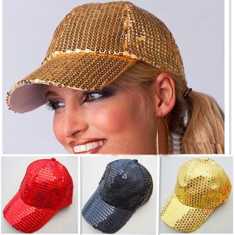 

Мужская и женская модная бейсболка с блестками, дышащая блестящая шляпа