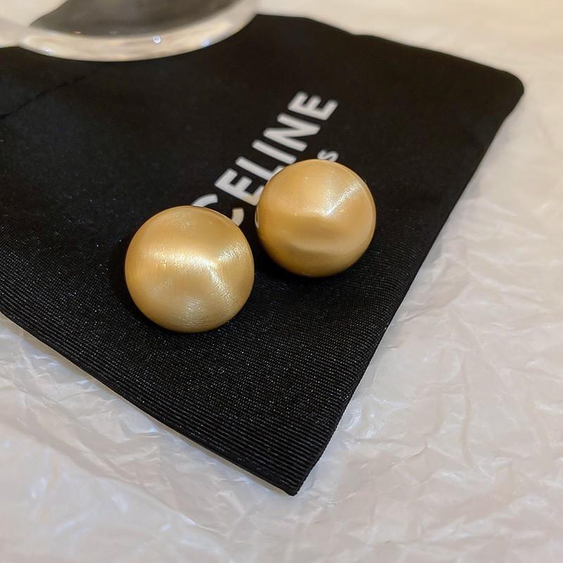 Silver Needle Medieval Round Flower Fringed Earrings Retro Metal Stud Earrings Temperament Light Luxury Earrings Women