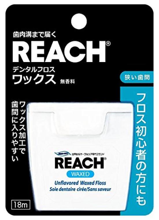 

REACH Зубная нить с воском 18M
