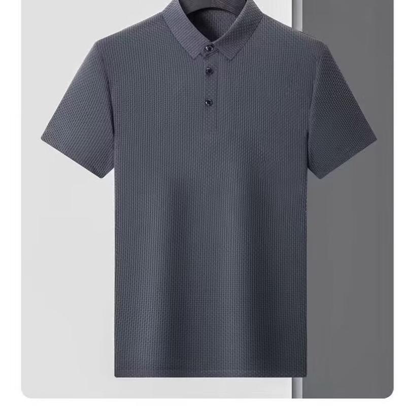 Lapel Short-sleeved Polo Shirt Men's Summer T-shirt Korean Style Slim New Versatile T-shirt Top