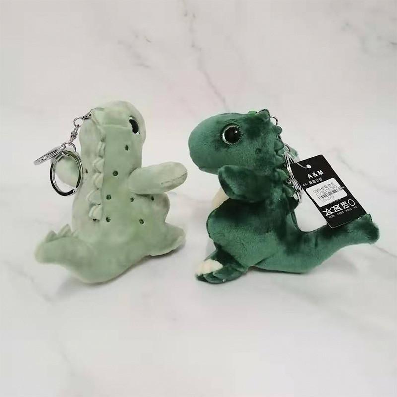 Green Dinosaur Sweet Plush Keychain Adorable Soft Stuffed Toy For Ages All
