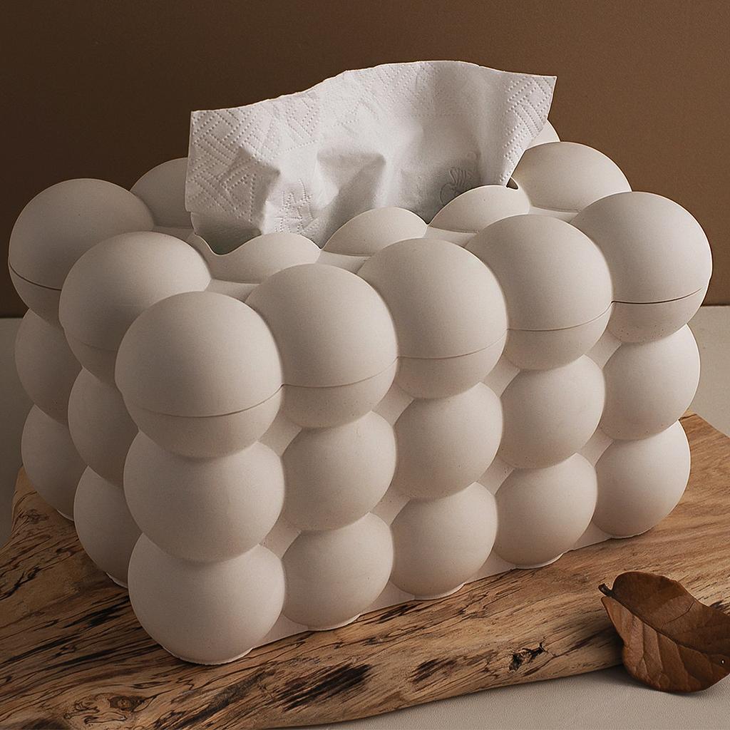 3D Bubble Cube Storage Box Silicone Mold DIY Paper Towel Box Gypsum Molds Concrete Resin Succulent  Flowerpot Crafts Making
