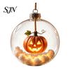 Dormitory Festive Accessory Halloween Glowing Sphere, Lighted Clear Ball Ornament, Cute Witch Seasonal Home Decoration Cat, LED Hanging for