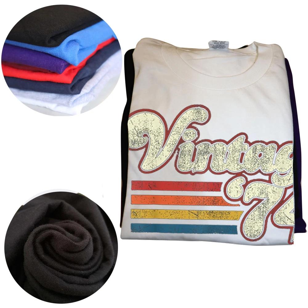 Unisex 50 år gammel Vintage 1974 50-års bursdag Unisex T-skjorte for kvinner Kone Ektemann B-Day Presents Ordtak Sitat Grafisk T-skjorte