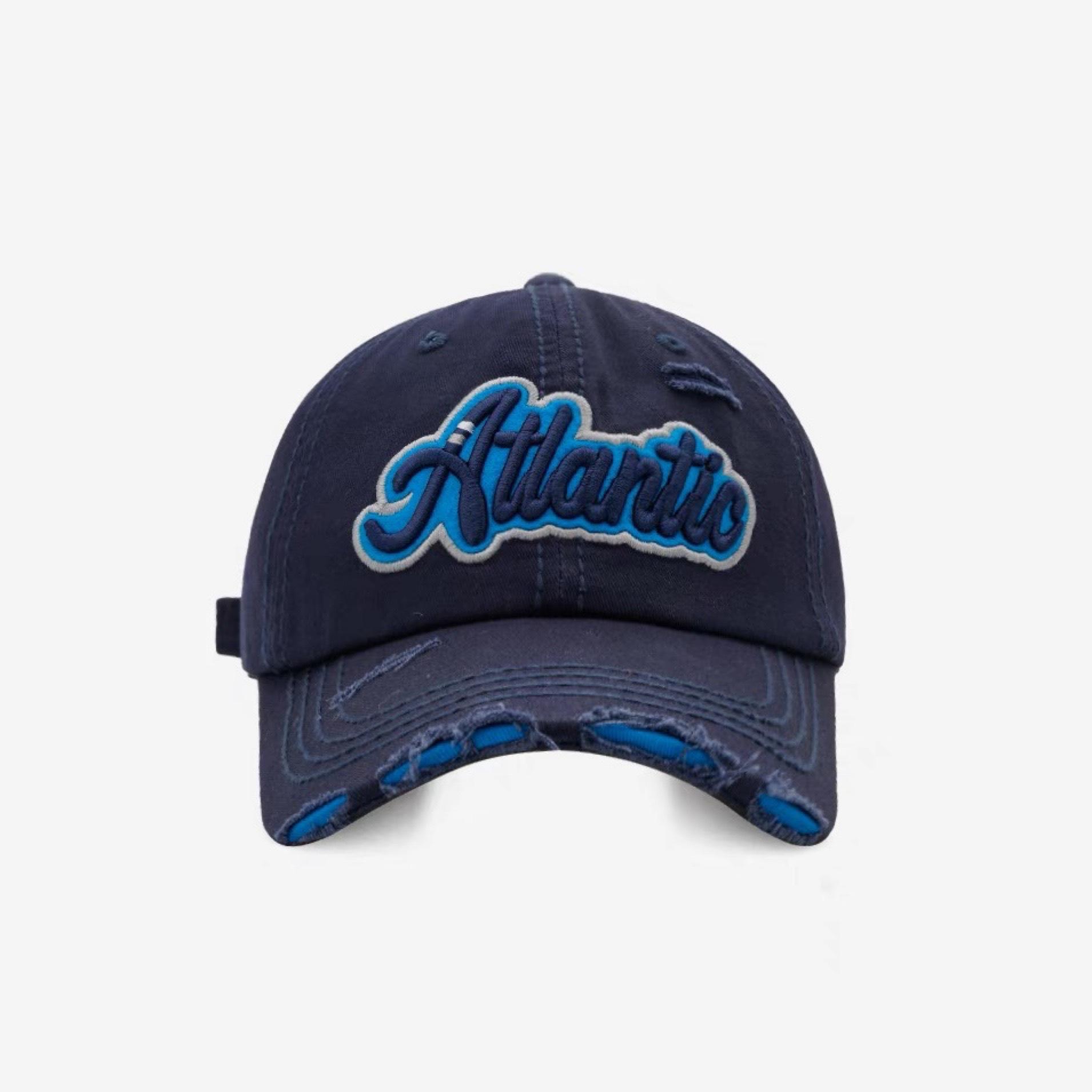 

Новая бейсболка с рваными дырками, выстиранная, из чистого хлопка, в стиле ретро, мужская и женская шляпа, бейсболка с вышивкой в виде букв, выражающая индивидуальность Adjustable