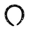 Studded Embellished Hairband With Comfortable Plastic Polyester Headbands Secure Grip Design for Women