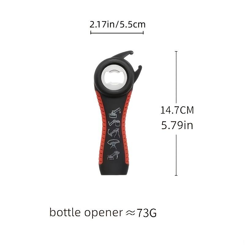 1pc Can Opener Multi Functional Five In One Beverage Bottle Opener Cap Twister Can Opener Anti Slip Cap Twister Wholesale