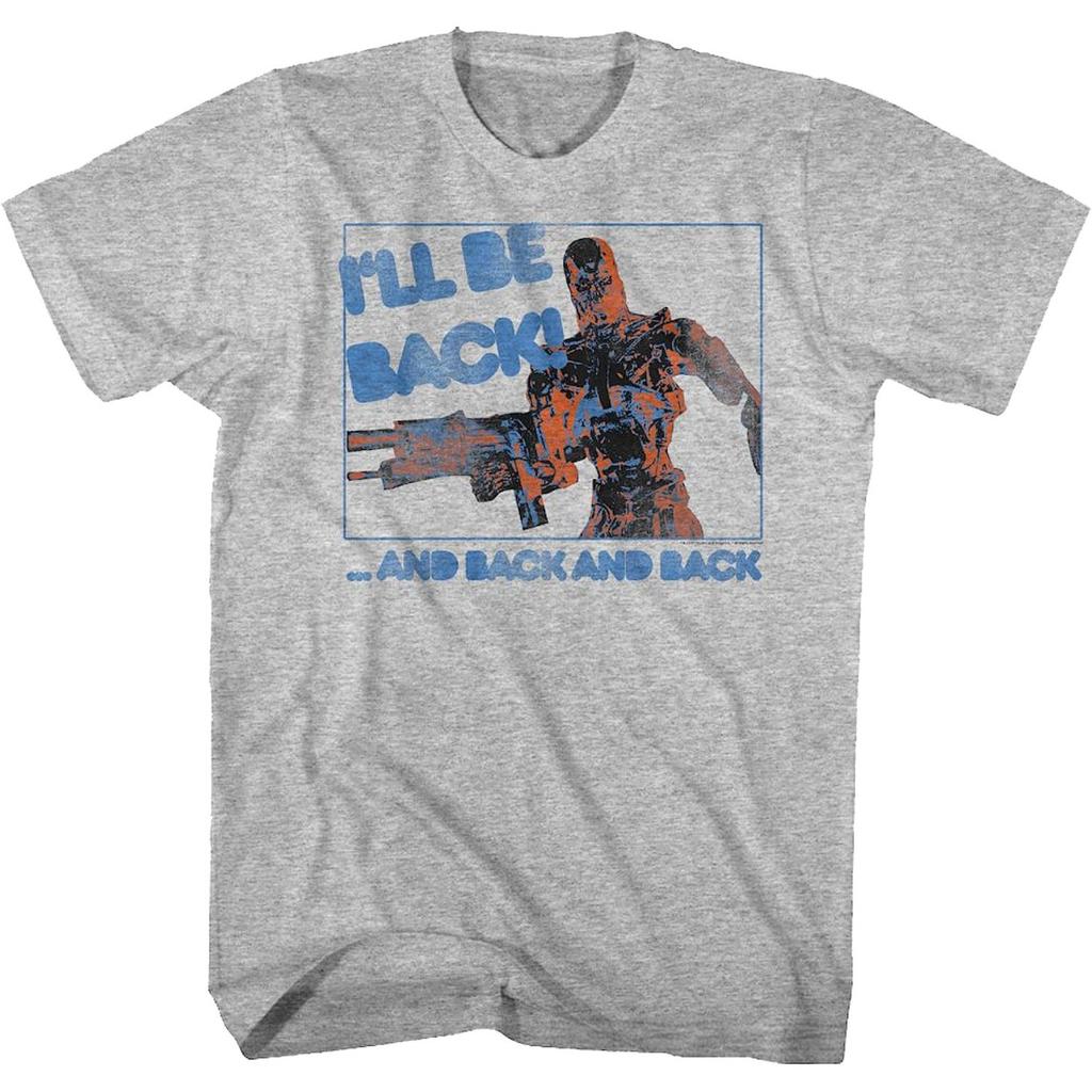 1984 Hollywood Classic Movie Joint Terminator The Terminator Male Schwarzenegger Retro Tshirt Comfortable and Breathable Y2K