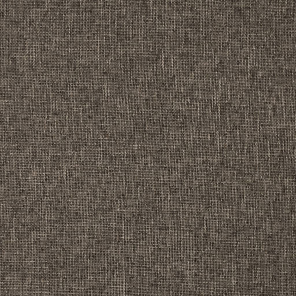 Floor Chair Foldable Taupe Fabric