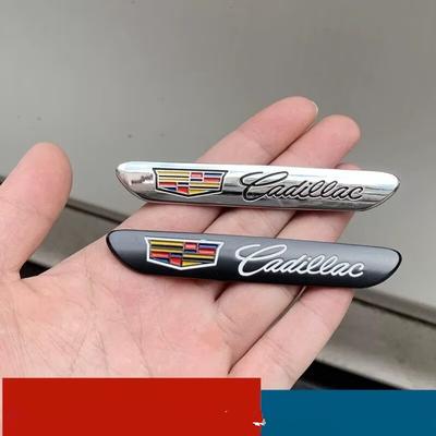 9,5x1,5cm Metall Auto Kotflügel Seitenemblem Aufkleber Heckklappen Emblem für ATS BLS CT4 CT5 CT6 CTS EXT SLS STS XT4 XT5 XT6 XTS