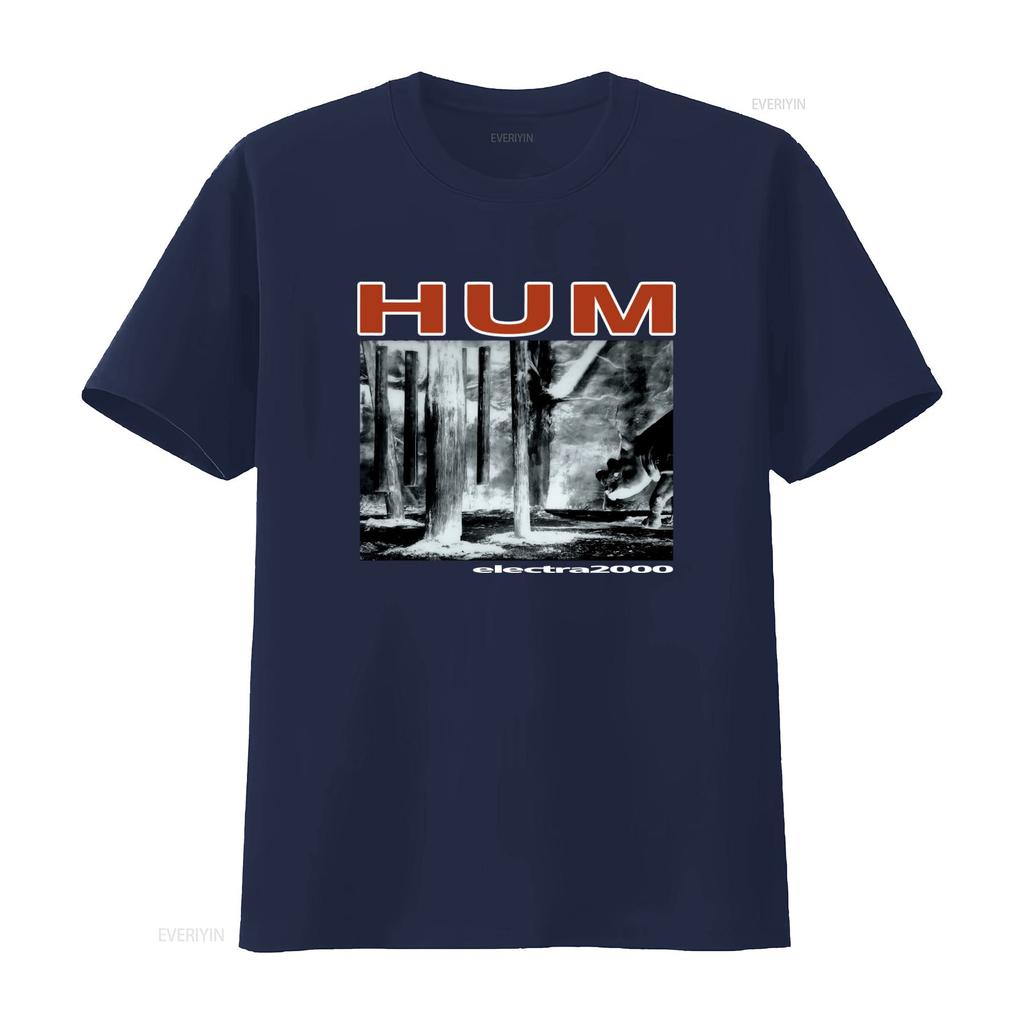 Hum Electra 2000 Vintage Style T Shirt Unique Print for Rock Fans vintage Washed Comfortable Versatile Stylish Soft fashion