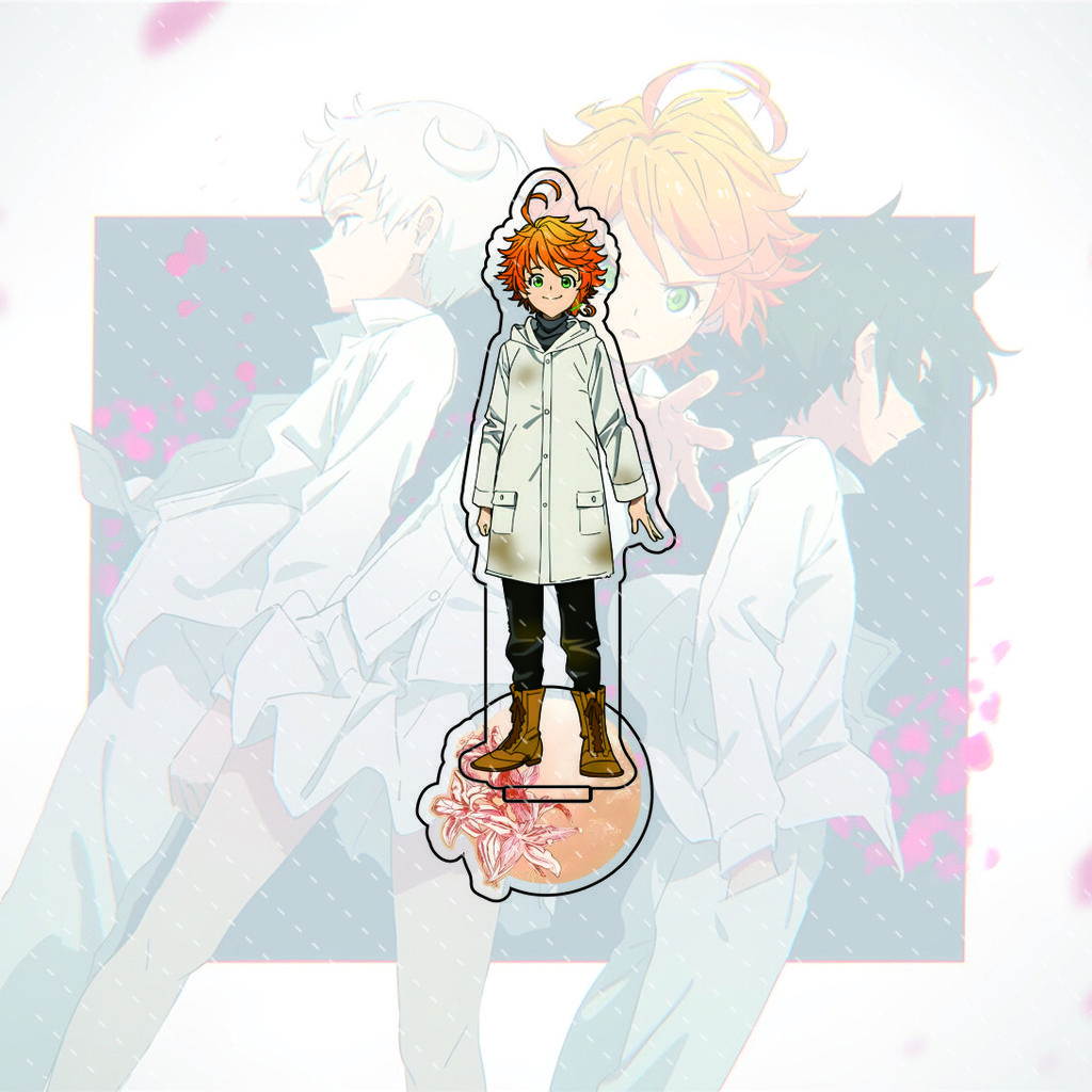 The Promised Neverland anime character display stand, 15CM acrylic material, model display board, collectible edition.