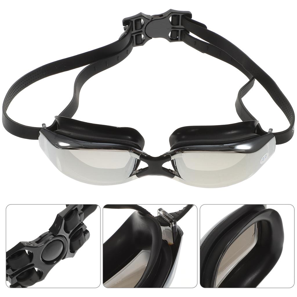 Myopia Swimming Goggles Anti-fog Glasses Adult Swimwear Shortsighted PC Men and Women