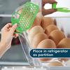 Tabla Divisoria de Almacenamiento para Refrigerador Divisores de Estante de Plástico Ajustables Férula de Almacenamiento para Puerta de Frigorífico Clips Organizadores de Refrigerador para la Mayoría de los Estantes
