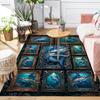 Marlin Fish Art Collection Pattern Rug Floor Mat for Living Room or Bedroom Soft and Comfortable Carpet a Gift for Birthday and Holiday.