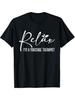 1pc Massage Therapist T-Shirt - Relax Im a Massage Therapist Graphic Tee - Stretchy Work Shirt for Massage Professionals - Soft Everyday Casual Top -
