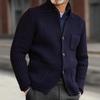 Sweater Stand-up Collar Slim-fit Knitted Cardigan 2025 Winter New Style Plus Size Casual Men's Clothing