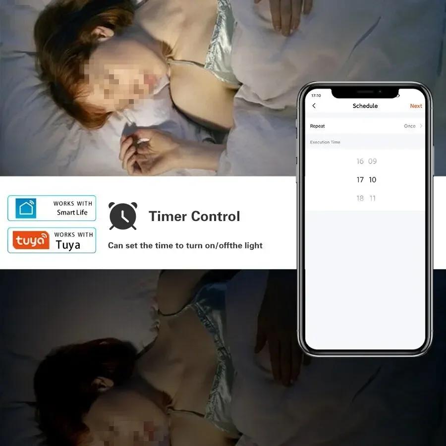 Tuya Bluetooth Smart LED Bulb GU10 Ceiling Lamp RGB Dimmable Spotlight Downlight Smart Life App Control For Bedroom Living Room