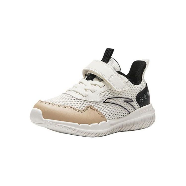 Anta Kids Simple Fashion Non-Slip Wear-Resistant Breathable Low-Top Running Shoes Kids Sneakers White Black Brown A12439967-4